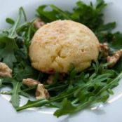 Twice-baked goats cheese  souffles --Stephen Markwick