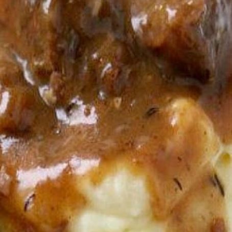 Slow Cooked Tri Tips & Gravy with Mashed Potatoes