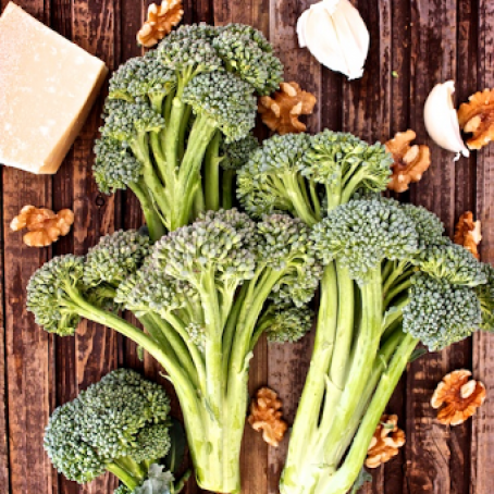 Parmesan Walnut Broccoli