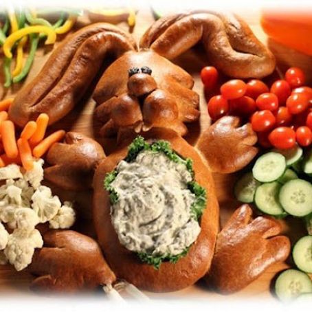 Veggie Rabbit Dip Bowl
