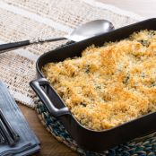 Roasted Cauliflower Mac & Cheese with Parmesan Breadcrumbs