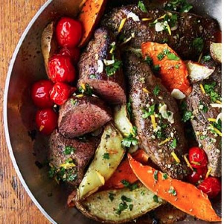 Beef & Sweet Potato Pan Roast
