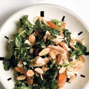 CHICKEN & CRESS SALAD w/ALMONDS & FETA