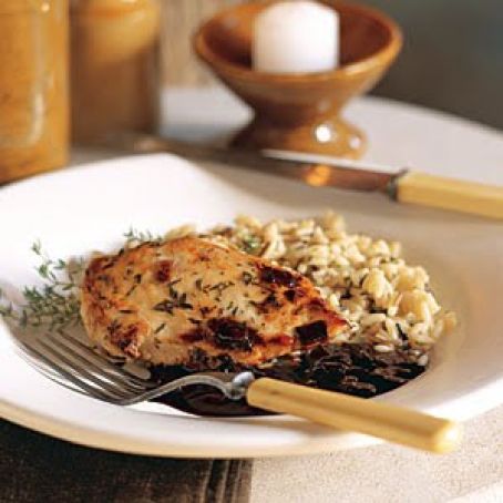 Raspberry-Balsamic Glazed Chicken