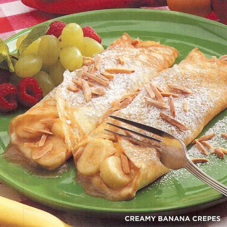 Creamy Banana Crepes