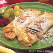 Creamy Banana Crepes