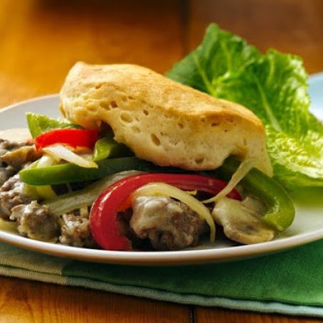 Philly Cheese and Ground Beef Casserole