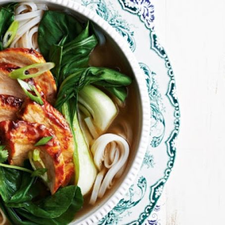 CHICKEN - Hoisin-Glazed Chicken with Five-Spice Broth