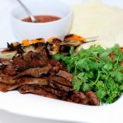 Grilled Skirt Steak Fajitas
