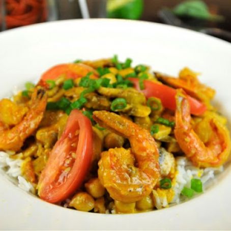 Thai Curry Shrimp Bowl