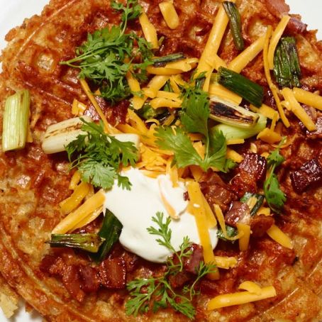 Loaded Tater Tot Waffles