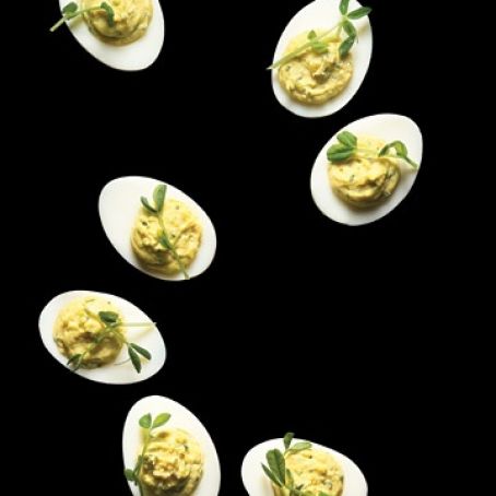 Wasabi Deviled Eggs