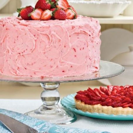 Strawberry Butter Cream Cake