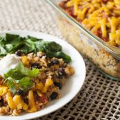 Cheesy Quinoa & Black Bean Casserole