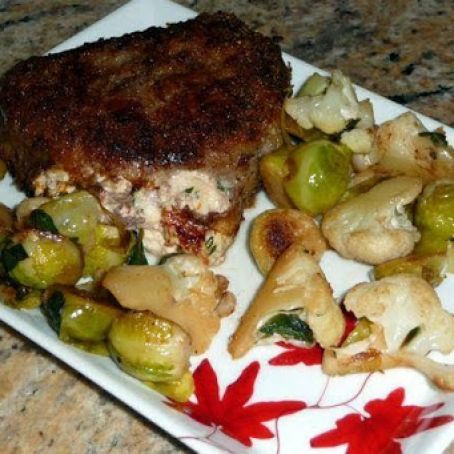 Parmesan Crusted, Stuffed  Fillet Mignon