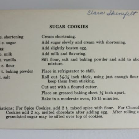 Clara's Best Crispy Old-Fashioned Sugar Cookies