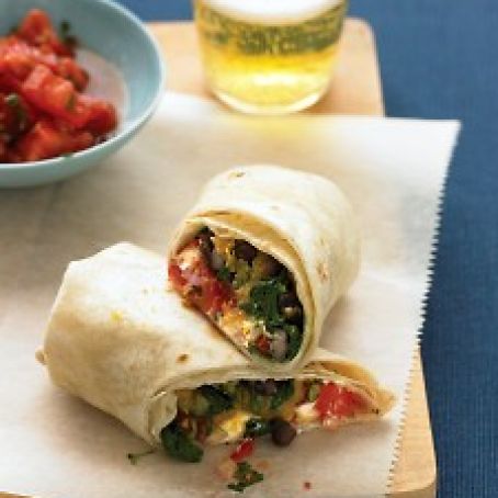Burritos with Squash and Goat Cheese