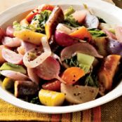 Braised Root Vegetables and Cabbage with Fall Fruit