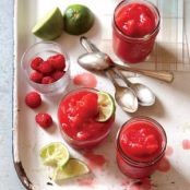 Raspberry-Lime Rickey Slushies