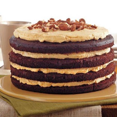 Pumpkin Almond Chocolate Torte