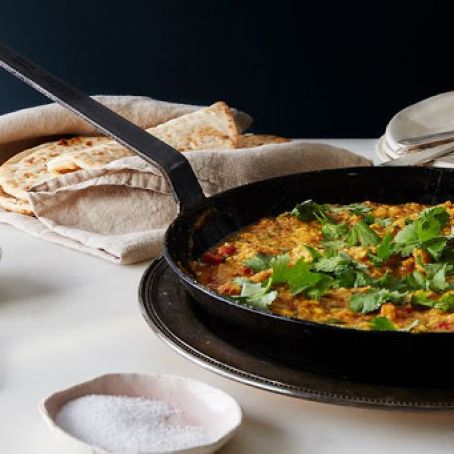 Scrambled Eggs Patia (Slow-Cooked, Indian-Inspired Scrambled Eggs)