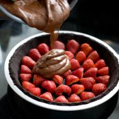 Chocolate Strawberry Oasis Pie
