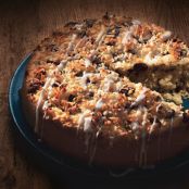 Coconut Cake with Chocolate Chunks and Coconut Drizzle