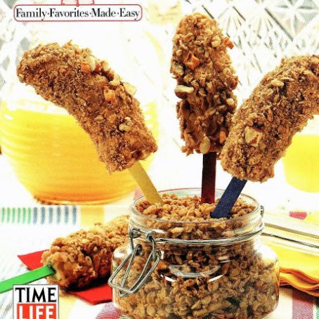 Granola Banana Sticks