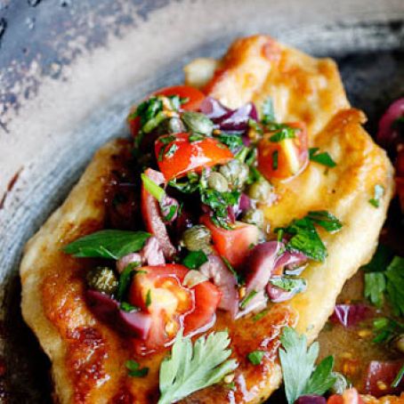 Chicken with Olives, Capers and Cherry Tomatoes