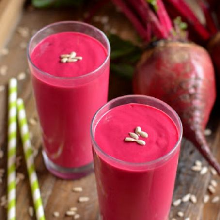 Shocking Pink Sunbutter Smoothie