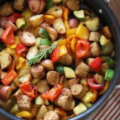 Summer Vegetables with Sausage and Potatoes