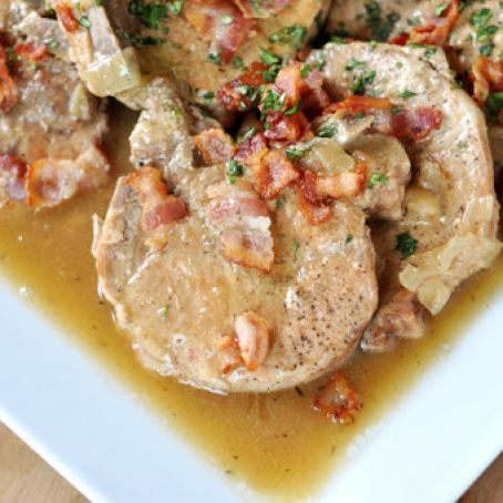 Slow cooker smothered chops