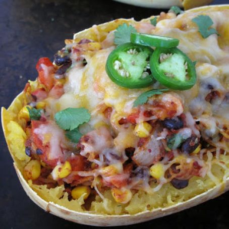 Southwestern Style Stuffed Spaghetti Squash