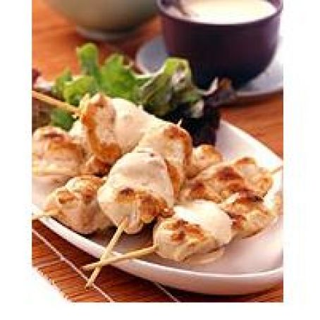 Grilled Chicken Skewers with Satay Sauce