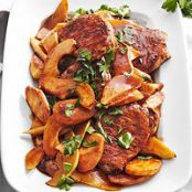 Pork Loin with Parsnips and Pears