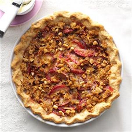 PLUM & HAZELNUT PIE