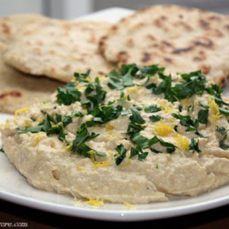Lemon Hummus using Preserved Lemons