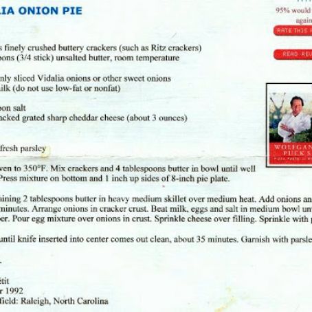 Vidalia Onion Pie