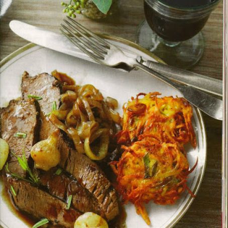 Red Wine-Braised Brisket with Caramelized Onions