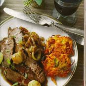 Red Wine-Braised Brisket with Caramelized Onions