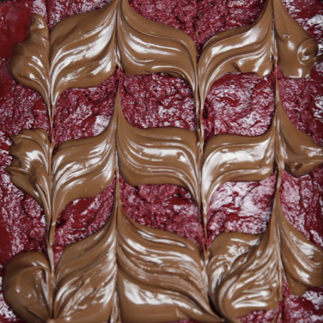 Red Velvet Nutella Brownies
