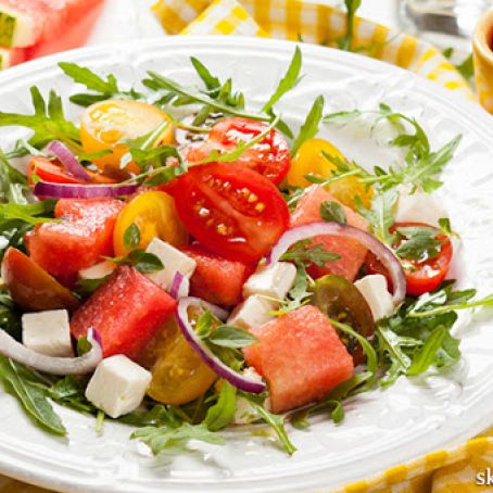 Watermelon and Red Onion Salad