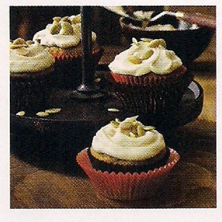 PUMPKIN CUPCAKES W/BROWN SUGAR FROSTING