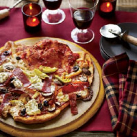 Pizza Vesuvio with the Works