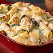 Creamy Zucchini & Spinach Rigatoni