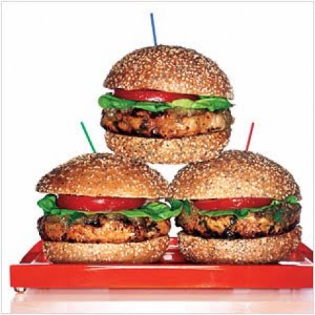 Burger - Turkey with roasted eggplant