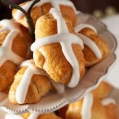 David V's Crescent Hot Cross Buns