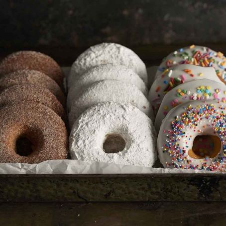 Baked Doughnuts Three Ways