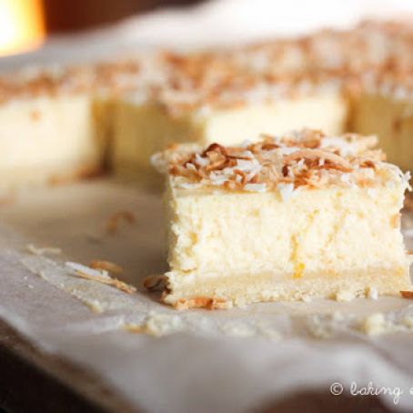 Lemon Coconut Cheesecake Bars