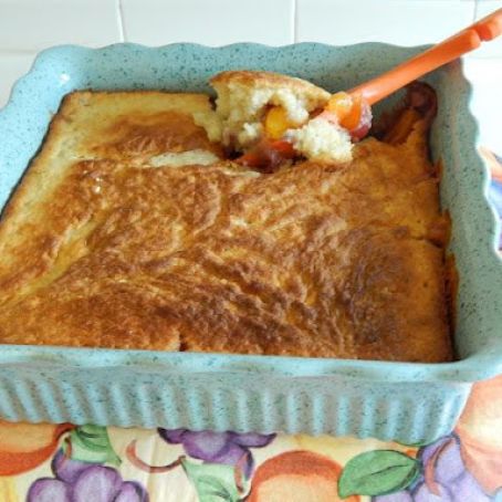 Almond Peach Cobbler